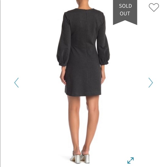 Tibi Bond Stretch Knit Puff Sleeve Dress - Picture 8 of 8